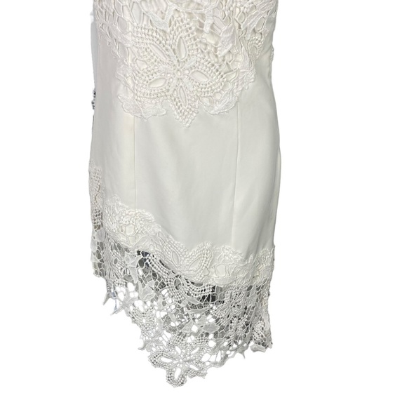 Lovers + Friends | NWT Yazmin Lace One Shoulder Mini Dress in Ivory Size XS - Picture 5 of 10
